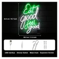 thumbnail image 4 of Los Letreros De Neón Eat Good Feel Good Se Utilizan Para Decoraciones De Pared Luz Restaurante Cocina Tienda De Refrigerios Fiesta 28.5cm×42.5cm, 4 of 6