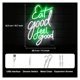 thumbnail image 4 of Los Letreros De Neón Eat Good Feel Good Se Utilizan Para Decoraciones De Pared Luz Restaurante Cocina Tienda De Refrigerios Fiesta 28.5cm×42.5cm, 4 of 6