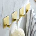 thumbnail image 3 of Maximize Your Space with 4pcs Stainless Steel Adhesive Hooks - Perfect for Hanging Clothes, Hats, Robes, Towels, and Coats in Your Bathroom or Kitchen, 3 of 5