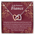 thumbnail image 2 of To My Fiancee I Want To Keep Loving You Inseparable Necklace, 2 of 7