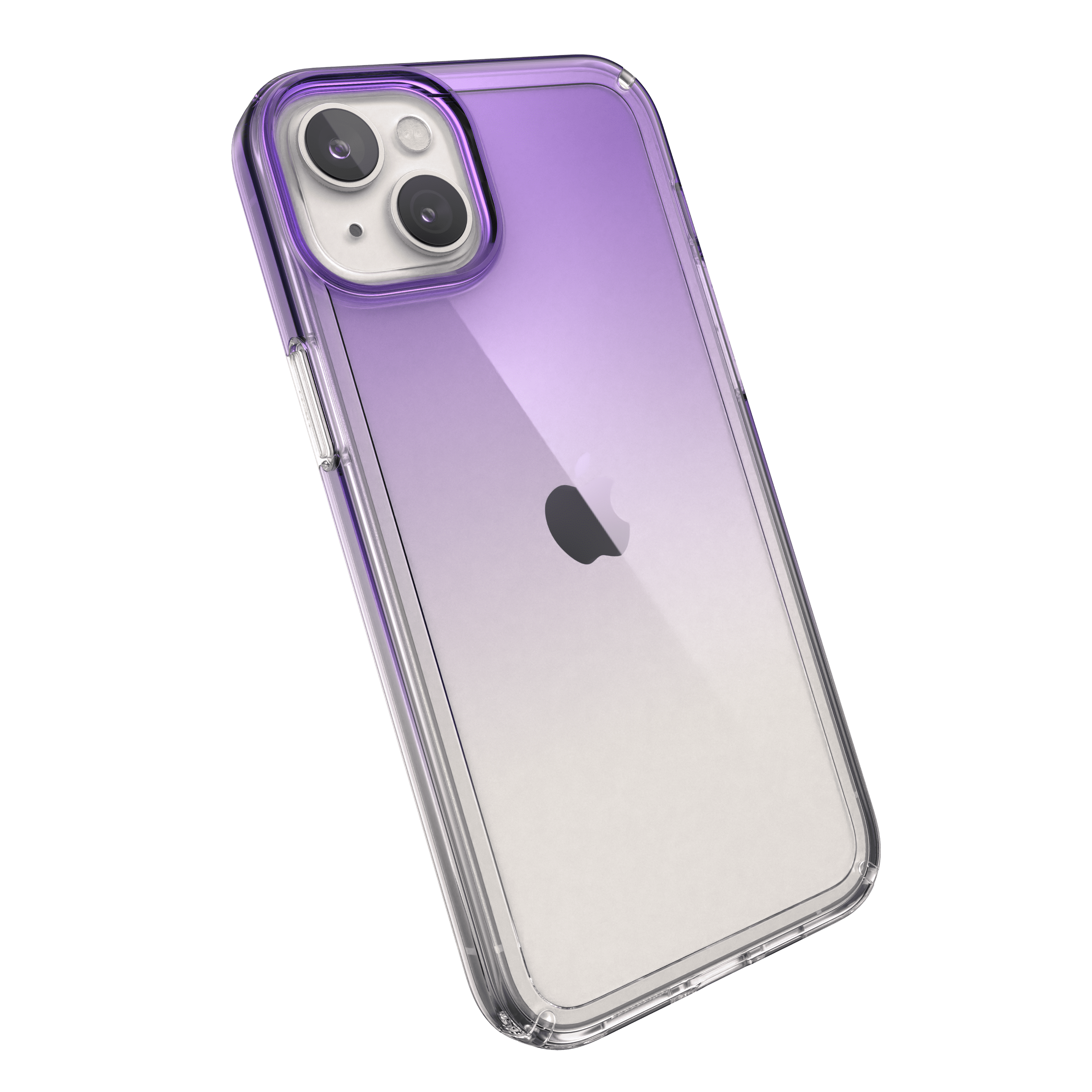 Speck Polycarbonate Anti Scratch Cell Phone Case for iPhone 14 Plus, Amethyst Purple Fade/Clear
