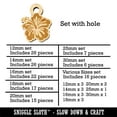 thumbnail image 2 of Pretty Hibiscus Flower Tropical Wood Mini Charms Shapes DIY Craft Jewelry - With Hole - 12mm (26pcs), 2 of 7