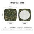 thumbnail image 5 of Rocae Green Camouflage Skull for Square Cushion Cover,16.9" x 16.9" Couch Cover, Machine Washable-Four Pieces, 5 of 7