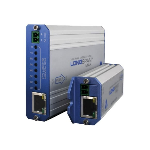 Veracity LONGSPAN MAX VLS-LSM-C - Network/power extender - 100Mb LAN - 10Base-T, 100Base-TX - up to 2690 ft