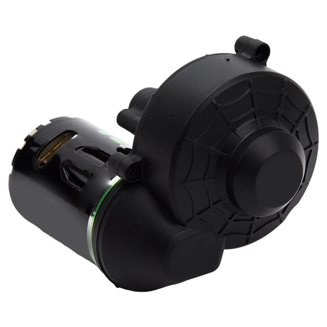 Caja de engranajes de transmisión RC, fuerza magnética fuerte de poco ruido, color negro, con Motor de cepillo 27T para vehículo con orugas Axial 1/10 SCX10 RC