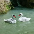 potrochi Swan Decoy Pond Bird Deterrent Decoration Goose Decoys Hunting