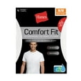 thumbnail image 2 of Hanes Mens ComfortFlex Fit White Crew T-Shirt, 4 Pack, 2 of 4