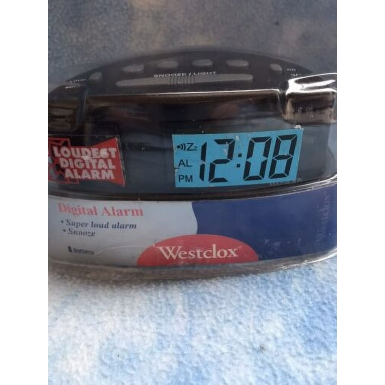 WISLOM ウィズロム ブラック Westclox Black Super Loud LCD Alarm Clock - Walmart.com