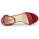 thumbnail image 4 of Sandalias De La Correa Del Tobillotacón Bajo Bloque Punta Abierta Para Mujer - Rojo/US 8.5, EU 40, 4 of 7
