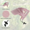 thumbnail image 4 of Unique Bargains Dog Hat for Sun Protection Dog Cat Summer Beach Visor Hat with Ear Holes Dog Hat Adjustable Puppy Sunbonnet Headdress X-Small Pink, 4 of 7