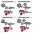 thumbnail image 4 of KitchenAid Meat Grinder Attachment, 5 Discs 2 Blades, Easy Clean for Sausage & Vegetables, Stainless Steel, 4 of 5