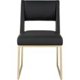 thumbnail image 4 of Pemberly Row Contemporary Black Vegan Leather Dining Chair (Set of 2), 4 of 8