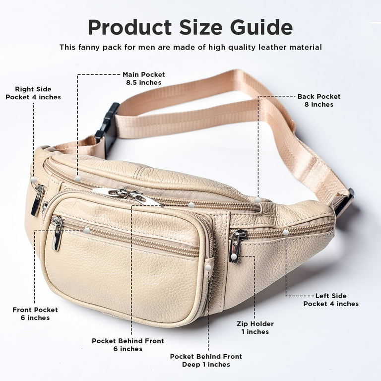 Men s organist fanny pack leather