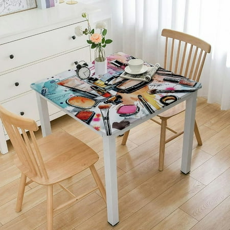 

Facannap Cosmetics and Makeup Products Table Cover 100% Polyester Fiber - Dining Table Protection 36*36