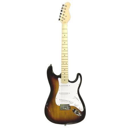 UPC 813121010052 product image for Electric Guitar RIGHT Handed Sunburst Southpaw Triple Pickups 3 | upcitemdb.com