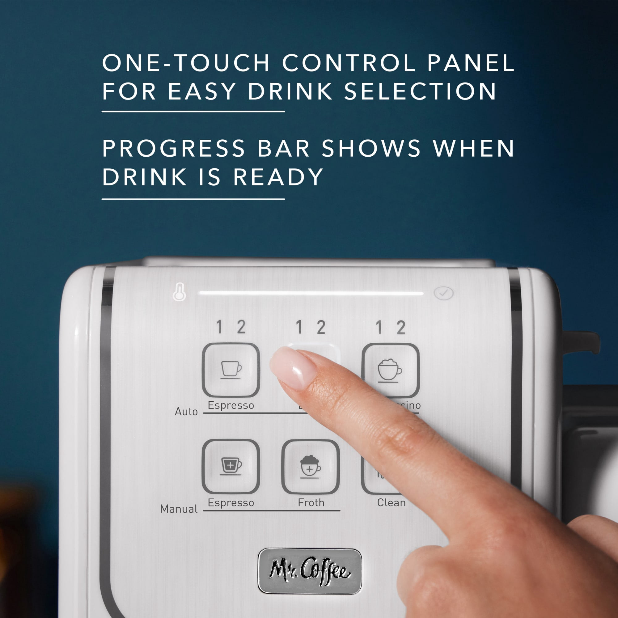 Mr. Coffee One-Touch CoffeeHouse Espresso & Latte Maker with Milk Frother