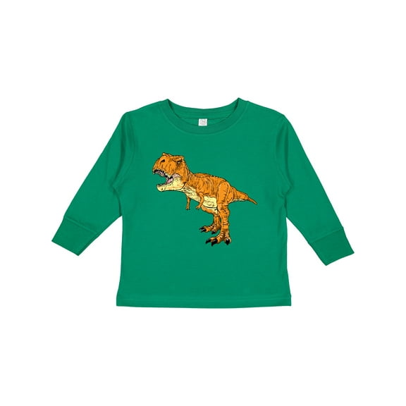 Inktastic Roaring T-rex Boys or Girls Long Sleeve Toddler T-Shirt