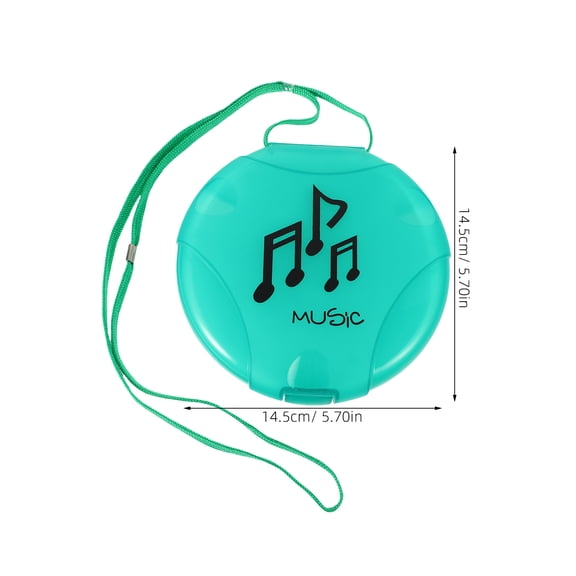 Small Round CD Case and DVD Storage Box - Portable CD Carrying Case, DVD Organizer, Storage Container and Protective Storage Bag