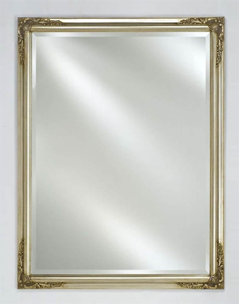 Estate Beveled Wall Mirror in Antique Silver Finish (Extra Large