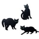 thumbnail image 1 of 3pcs Gato Garden Scarer Cat Outdoor Decorative Stakes For Home Decor, 1 of 3