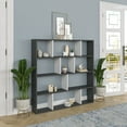 thumbnail image 4 of Ada Home Decor Hobdi 4 Tier Open Shelf Cube Modern Bookcase, Anthracite/White, 4 of 7