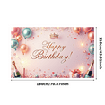 thumbnail image 2 of Decorative Design Happy Birthday Banner Colorful Balloons Birthday Celebration Photography Backdrop for Birthday Party Indoor Decoration Event Celebration, 2 of 7