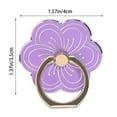 thumbnail image 3 of MKHSQHDG Today's Deals Cell Phone Ring Holder Flower Shape Phone Ring Holder Metal Finger Grip Finger Kickstand 360° Rotation Universal Finger Ring Phone Grip Compatible with All Smartphone, 3 of 5