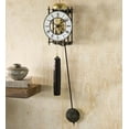 thumbnail image 2 of Hermle 25" Black and Gold Skeleton Pendulum Wall Clock, 2 of 3