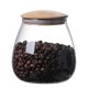 thumbnail image 1 of Boîte de rangement en verre avec couvercle en bois, bocal de cuisine en verre transparent pour haricots, riz, confitures, biscuits, bonbons, 1 of 4