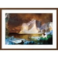 thumbnail image 2 of Art.com Iceberg Art Print by Frederic Edwin Church, Brown Frame Wall Art, 29" x 21", 2 of 5
