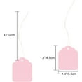 thumbnail image 2 of joycraft 200PCS Blank Tags with String, 45 x 35mm Kraft Paper Hang Tags, Pink Clothing Labels, Product Labels, Writable Marking Tags with String Attached for Jewelry, DIY, Gift Tags, 2 of 7