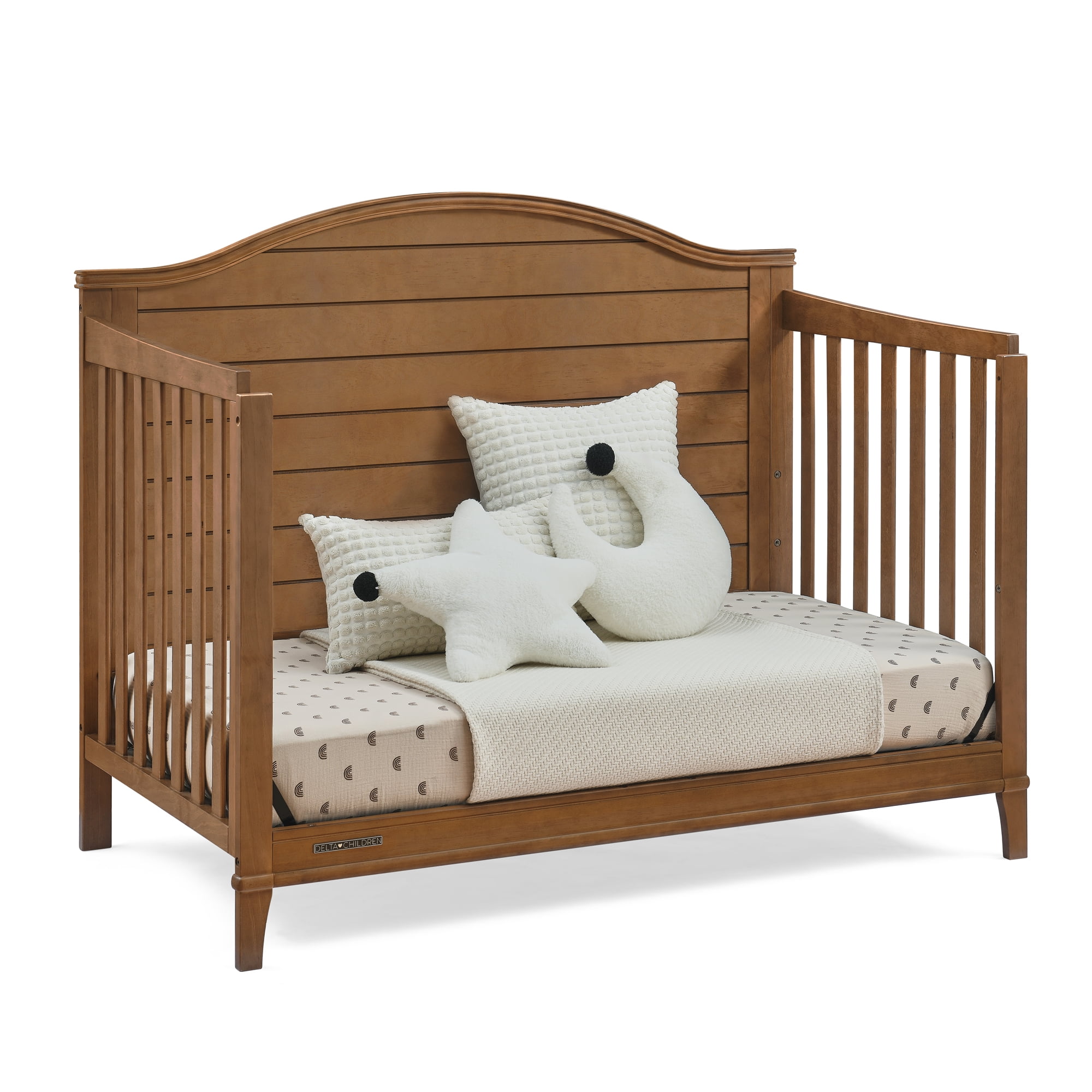 Delta Children Phoebe 6-in-1 Convertible Crib - Greenguard Gold Certified, Chestnut