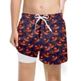 thumbnail image 2 of Boys Swim Trunks With Compression Liner Toddler Bathing Clothes, 2 of 4