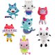 thumbnail image 2 of 10 Uds animales de peluche Gabby casa de muñecas adorable peluche Gaby casa de juguete gato muñeca dibujos animados animales de peluche gato sirena muñecos de peluche niños xuanjing  unisex, 2 of 2
