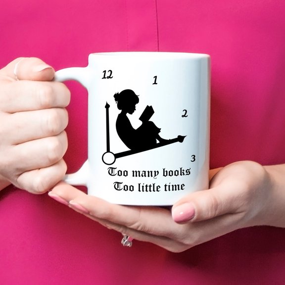 WestConfe Bookworm Mug, Book Mug, Reading Mug, Mug About Reading, Book Lover Gift, Librarian Gift, Gift For Readers, Book Club Gift