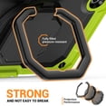 thumbnail image 6 of for Samsung Galaxy Tab A9 Case 8.7 inch, 360 Rotating Shockproof Cover with Stand, Handle, Shoulder Strap (2023, SM-X110/X115/X117), Lime, 6 of 7