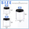 thumbnail image 2 of Juego de tarros de vidrio Glarks, paquete de 12, 60 ml, 120 ml, 240 ml, con tapas, 2 of 6