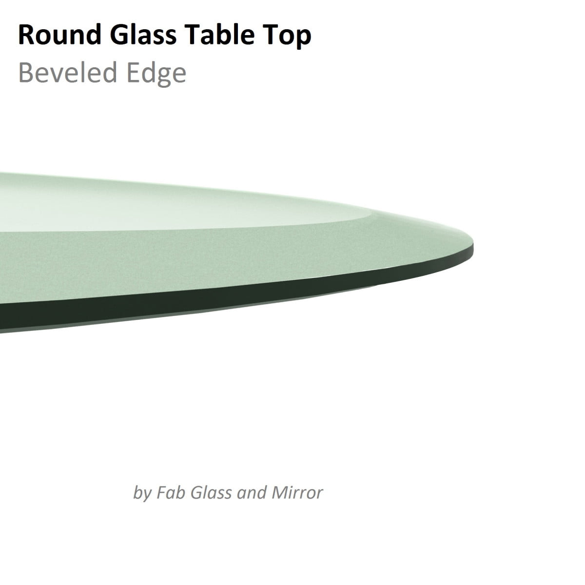 30 Inch Round Glass Table Top 3 4 Inch Thick Clear Tempered Glass With Beveled Edge Polished Walmartcom Walmartcom