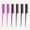 Black, Pink and Brown, variant on YEMNPIOS 6 Pcs Rat Tail Teasing Comb 3 Row Plastic for Backcombing Sectioning Hair Black and Blue