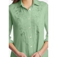 thumbnail image 4 of Woman Within Plus Size Button-Front Embroidered Tunic, 4 of 5
