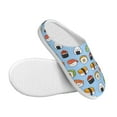 thumbnail image 3 of Balery Kawaii Sushi (2) Pattern Women's Fuzzy Memory Foam Slippers Fluffy Winter House Shoes Indoor and Outdoor-44/45, 3 of 7