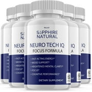 5 Pack Neuro Tech IQ NeuroTech IQ Pills Brain Supplement 300 Capsules