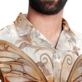thumbnail image 5 of Butterfly Fission Diagram Men's Casual Poplin Button Down Short Sleeve Shirts for Summer Beach - Unisex, 5 of 6