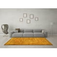 thumbnail image 3 of Ahgly Company Machine Washable Indoor Rectangle Persian Yellow Traditional Area Rugs, 2' x 4', 3 of 4