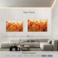 thumbnail image 3 of Elephant Stock Vibrant Summer Poppies Wall Art - Horizontal Multi Panel Canvas - Living Room Wall Decor - Floral And Botanical Multi Panel - Orange And Green Decor By Silvia Vassileva - 65" x 42", 3 of 4