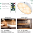 thumbnail image 5 of HIBIBUD Warm Color LED Closet Lights Motion Sensor Step Light,USB Rechargeable Battery Operated Puck Lights,Dimmable Under Cabinet Counter Lighting for Wardrobe Kitchen (3 Pack), 5 of 8