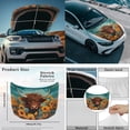 thumbnail image 4 of Yuyamidu Highland Cow Car Hood Cover Sunflower Auto Rearview Protection Cover 3 Pack Vehicle Front Hood Cover for Car Side Mirror Covers Daisy Auto Exterior Accessory, 4 of 7