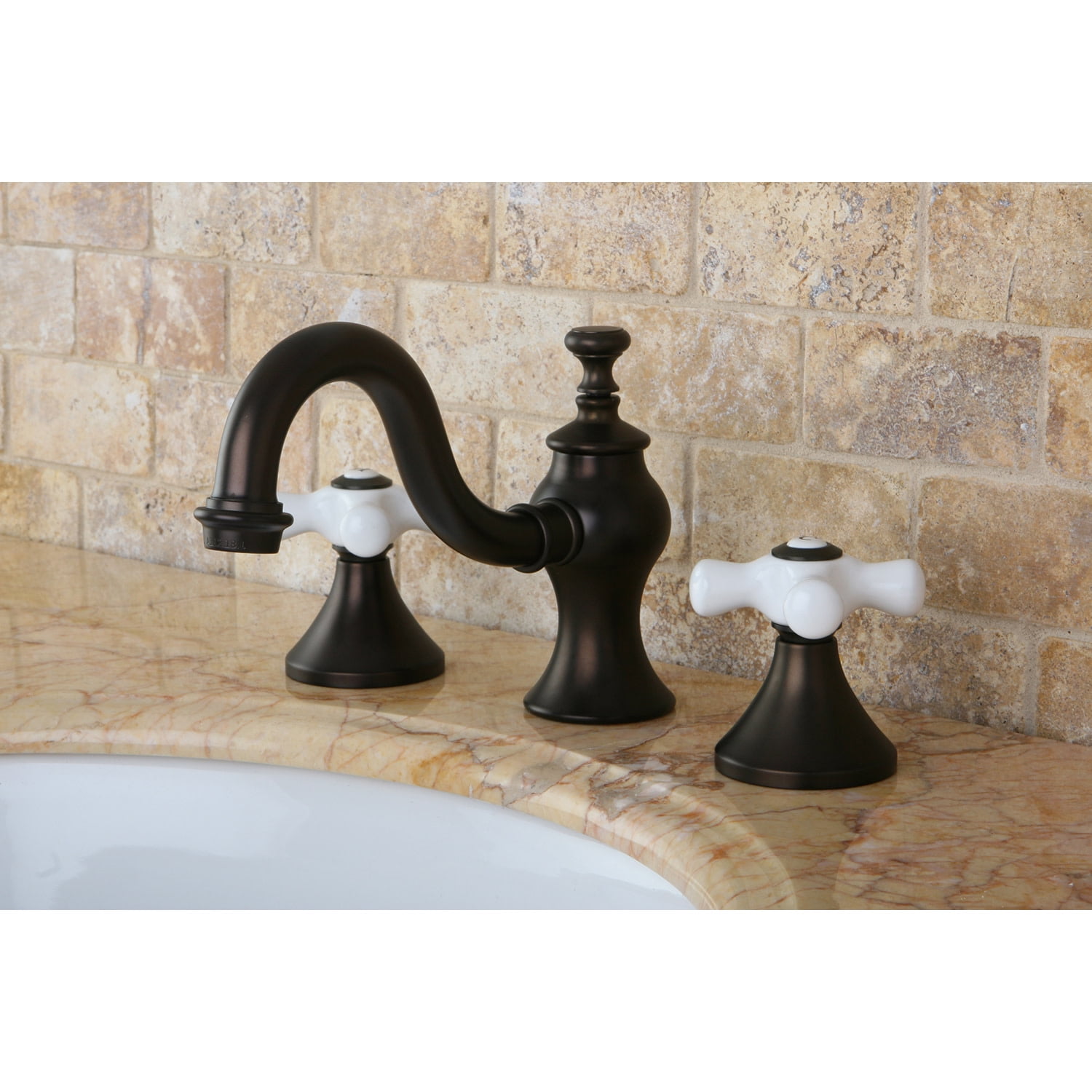 Kingston Brass KC7165PX 8 in. Widespread Bathroom Faucet, Oil Rubbed Bronze