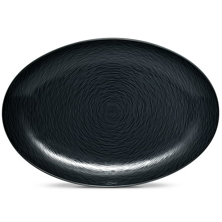 

Noritake Colorscapes BoB Swirl (Black on Black) Oval Platter