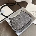thumbnail image 2 of P * * DA Nueva bolso de diamantes de imitación bolso de baguette de cristal elegante handbaguette de mujer elegante Gao Jiahui unisex, 2 of 2